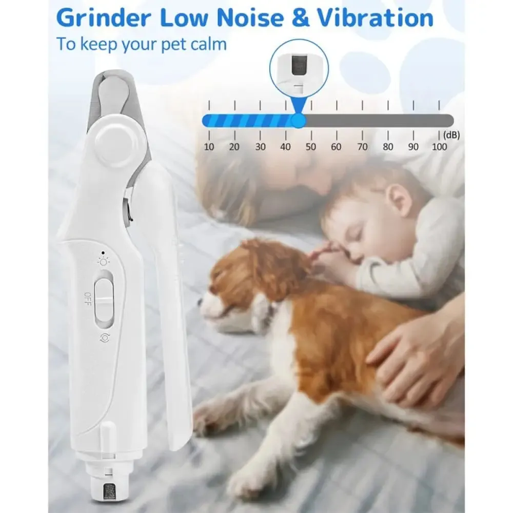 2 in 1 Led Light Usb Rechargeable Low Noise Grooming Trimmer for Dogs & Cats