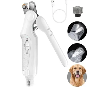 2 in 1 Led Light Usb Rechargeable Low Noise Grooming Trimmer for Dogs & Cats