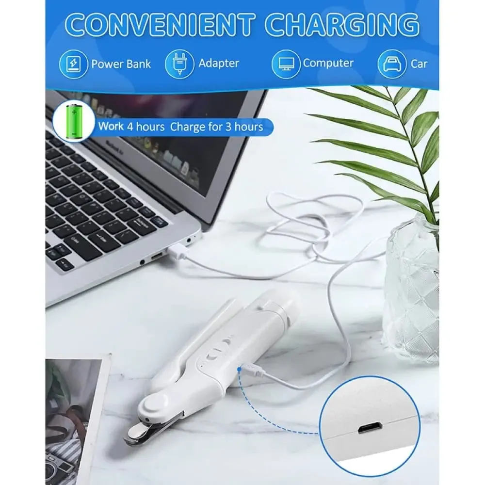 2 in 1 Led Light Usb Rechargeable Low Noise Grooming Trimmer for Dogs & Cats
