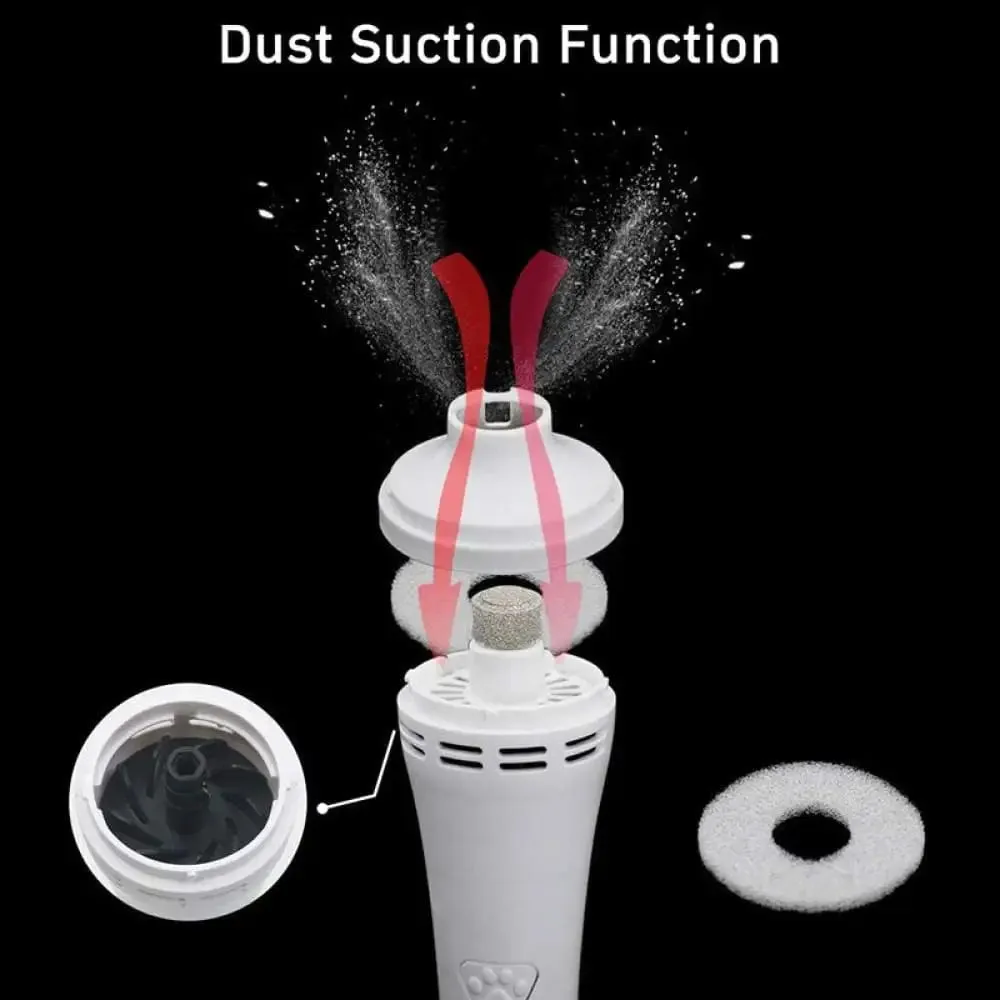 3 Speed Painless Low Noise Nail Grinder Usb Charging Nail Trimmer for Dogs