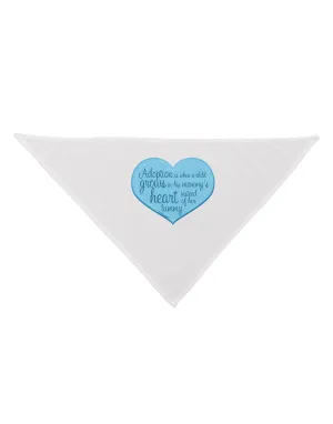 Adoption is When - Mom and Son Quote Dog Bandana 26 by TooLoud