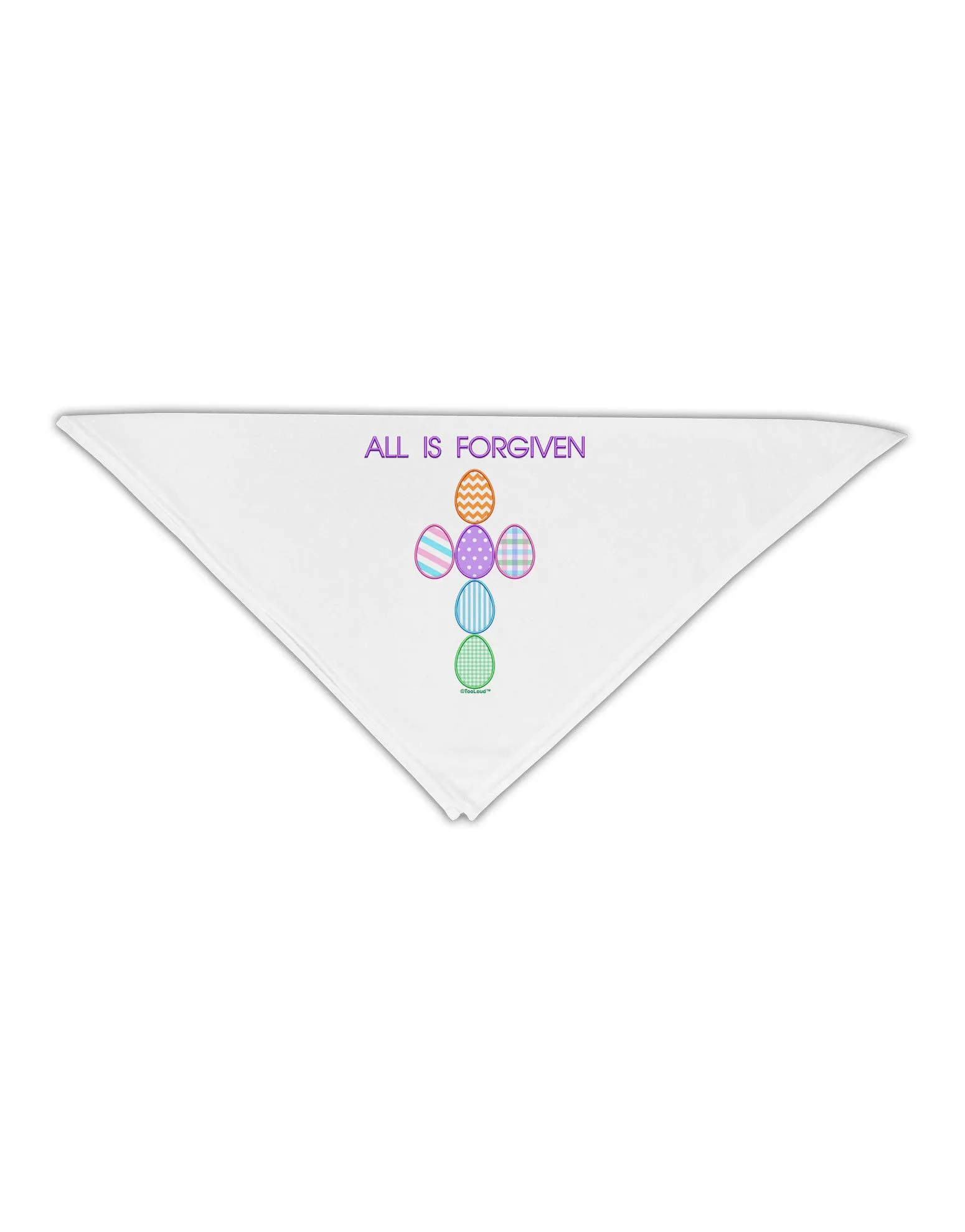 All is forgiven Cross Faux Applique Adult 19&#x22; Square Bandana
