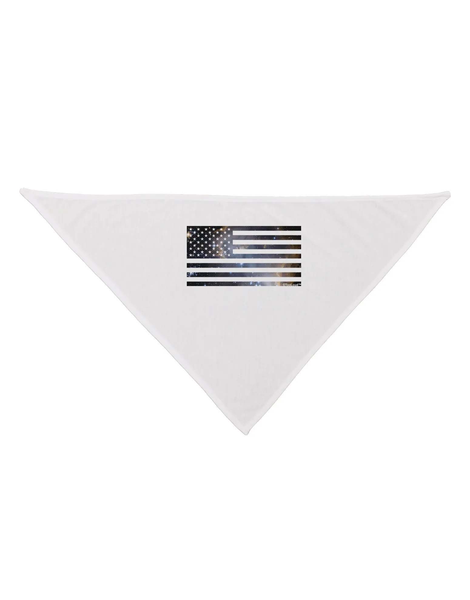 American Flag Galaxy Dog Bandana 26 by TooLoud