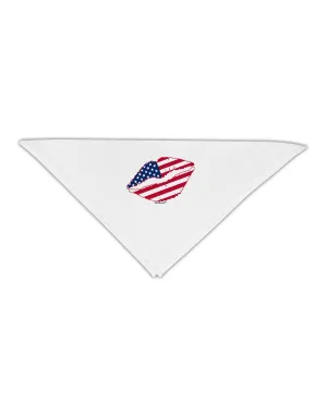American Flag Lipstick Adult 19" Square Bandana