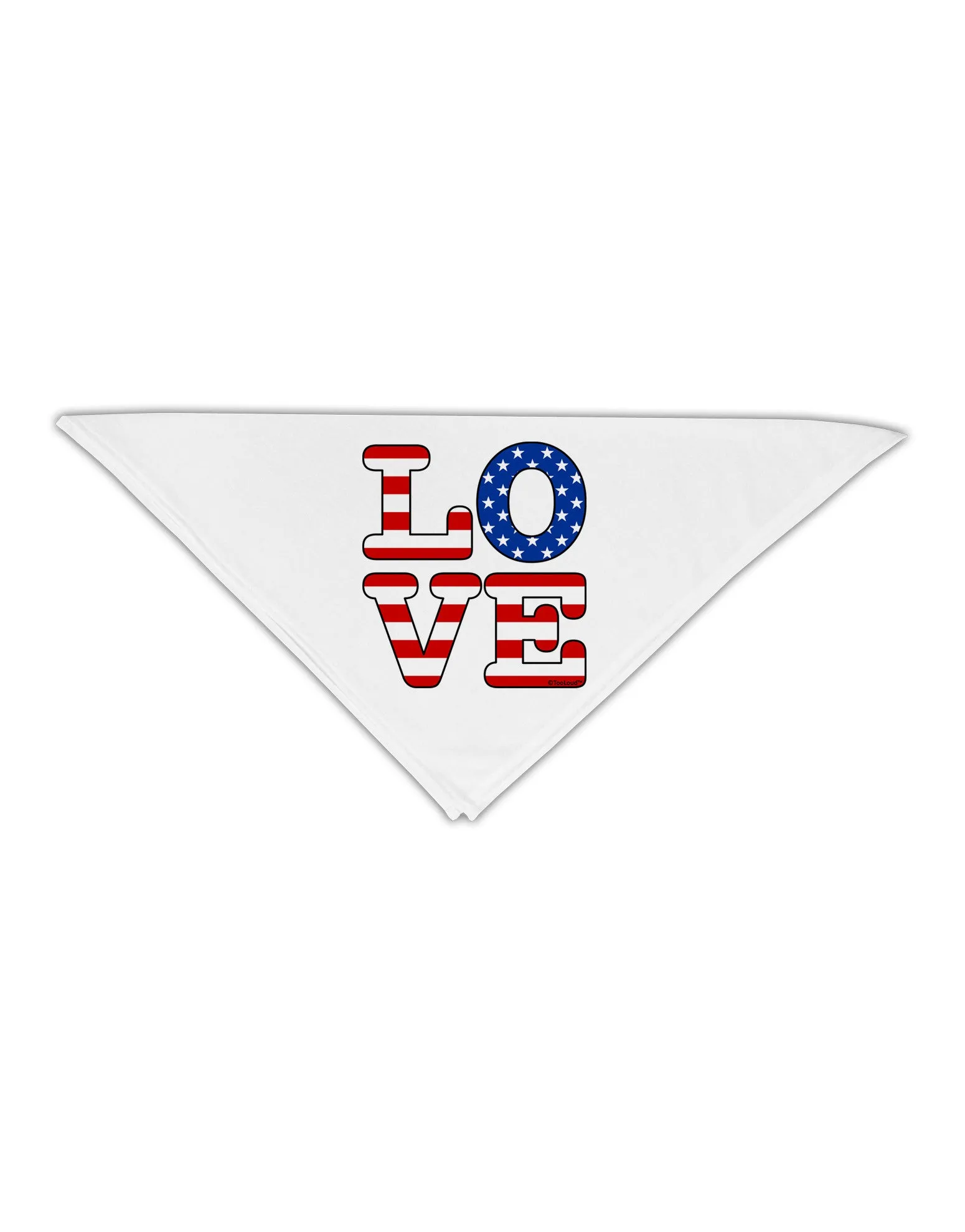 American Love Design Adult 19&#x22; Square Bandana by TooLoud