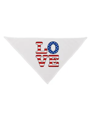 American Love Design Dog Bandana 26 by TooLoud