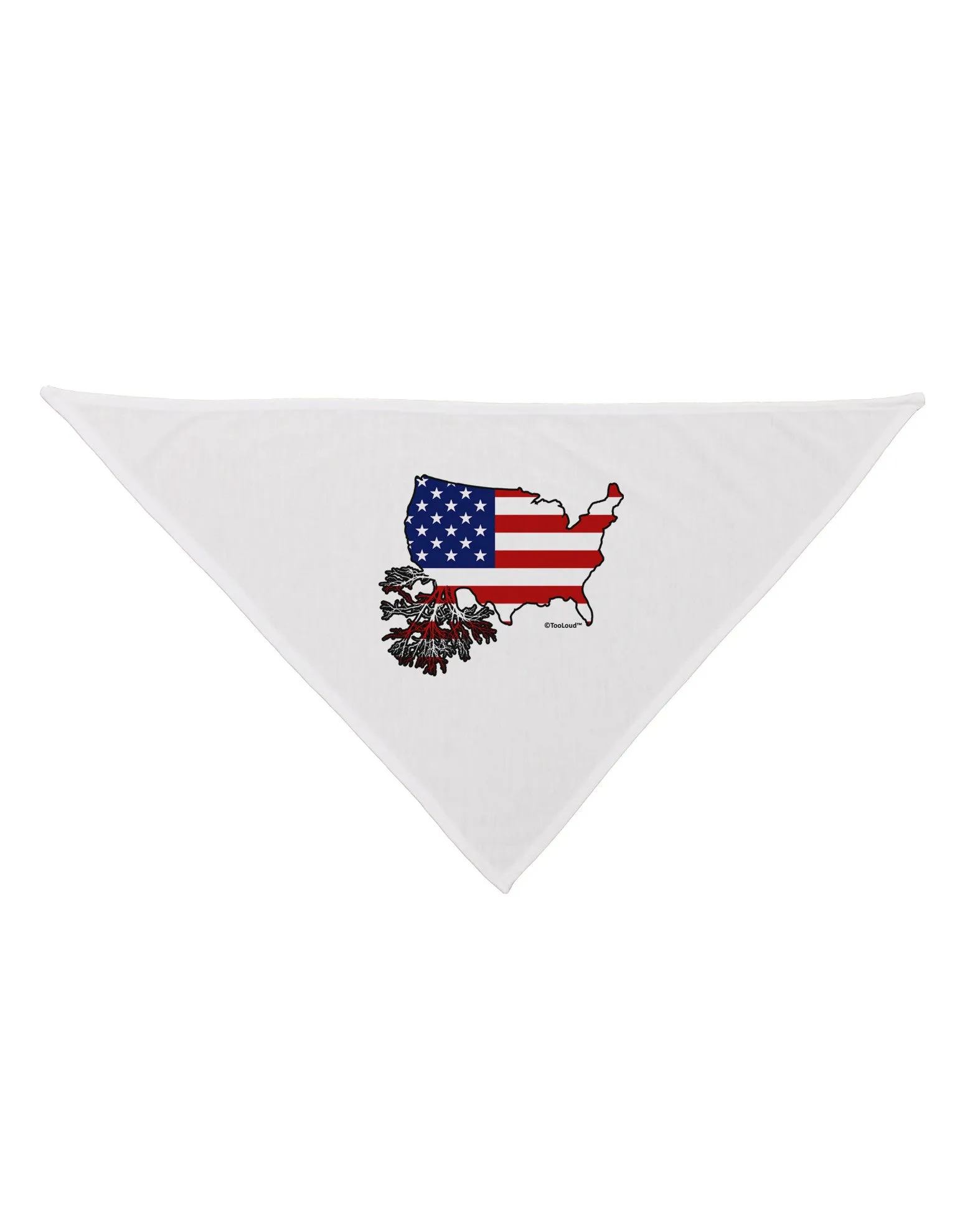 American Roots Design - American Flag Dog Bandana 26 by TooLoud