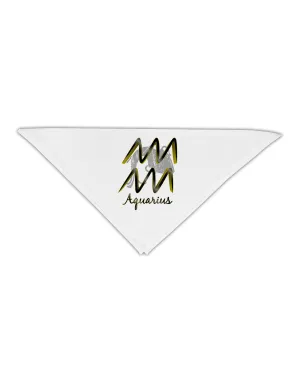 Aquarius Symbol Adult 19" Square Bandana