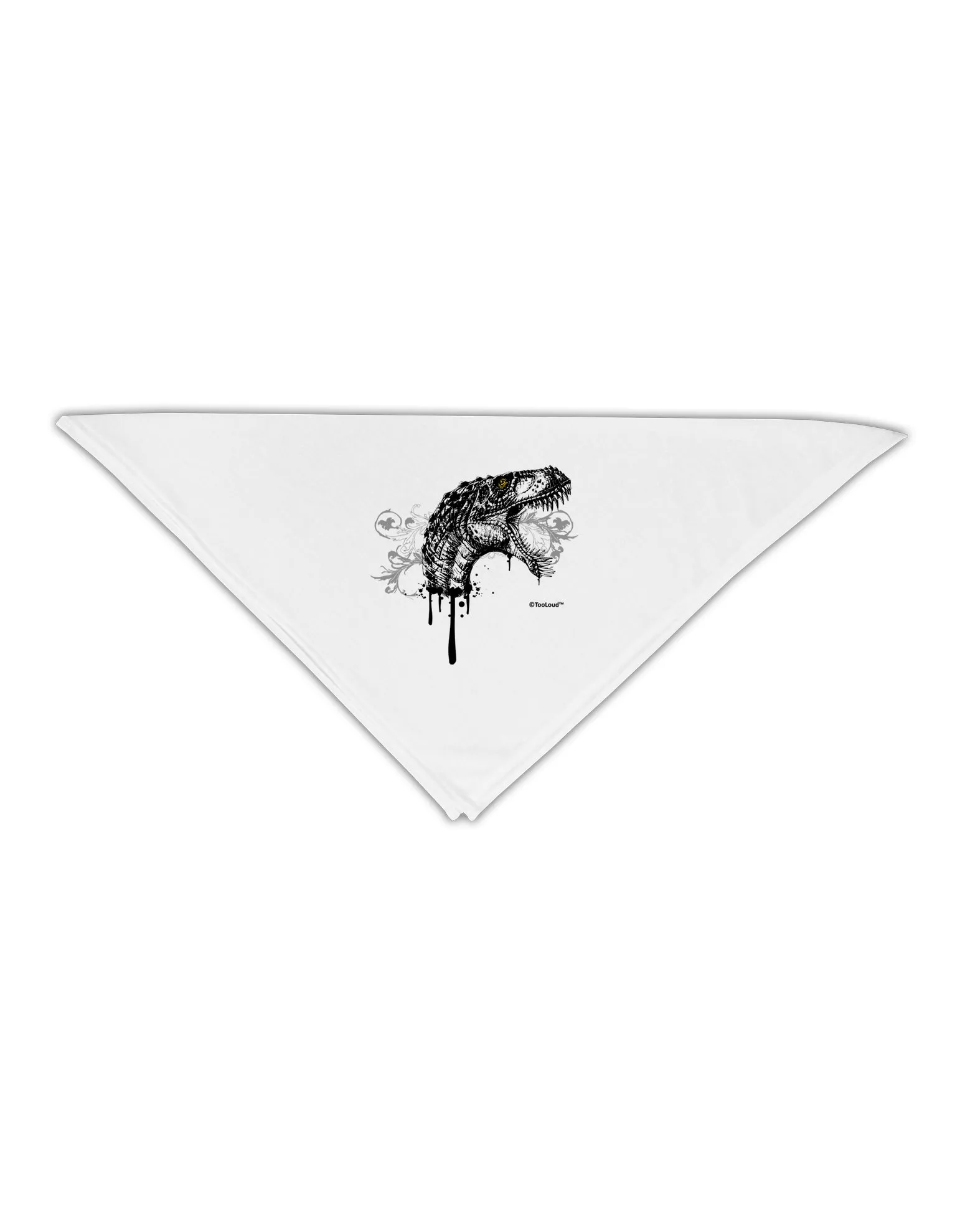 Artistic Ink Style Dinosaur Head Design Adult 19&#x22; Square Bandana by TooLoud
