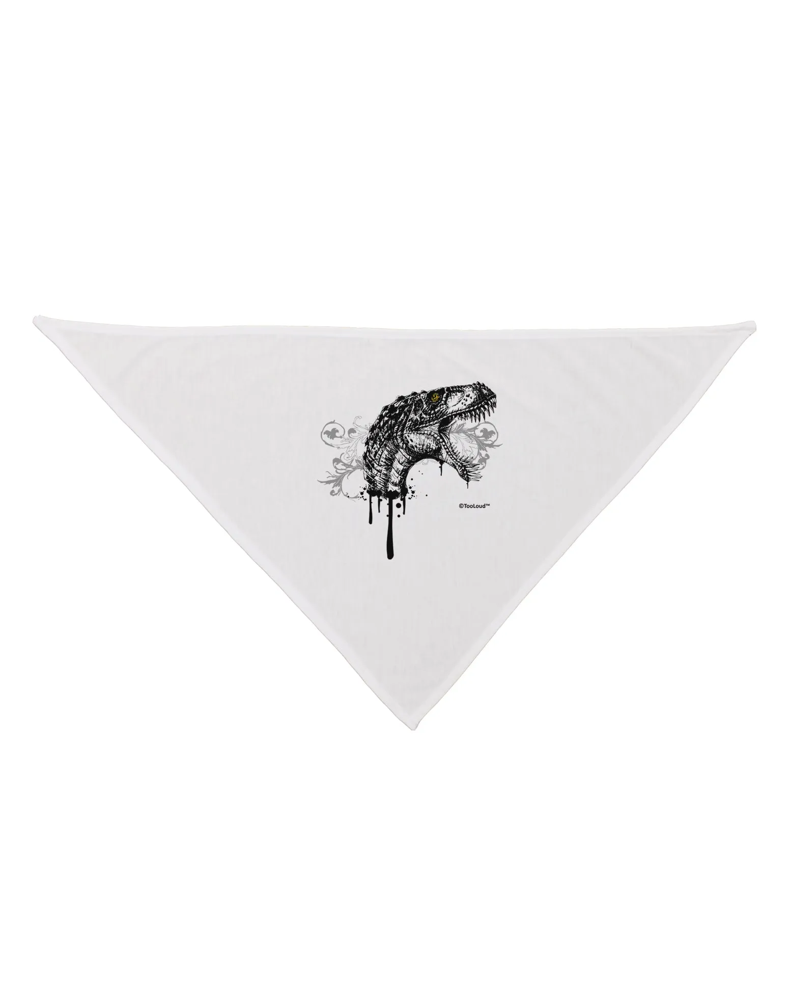 Artistic Ink Style Dinosaur Head Design Dog Bandana 26 by TooLoud