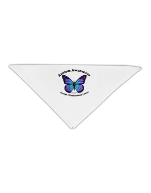 Autism Awareness - Puzzle Piece Butterfly Adult 19" Square Bandana