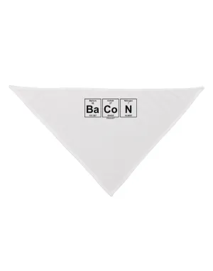 Bacon Periodic Table of Elements Dog Bandana 26 by TooLoud
