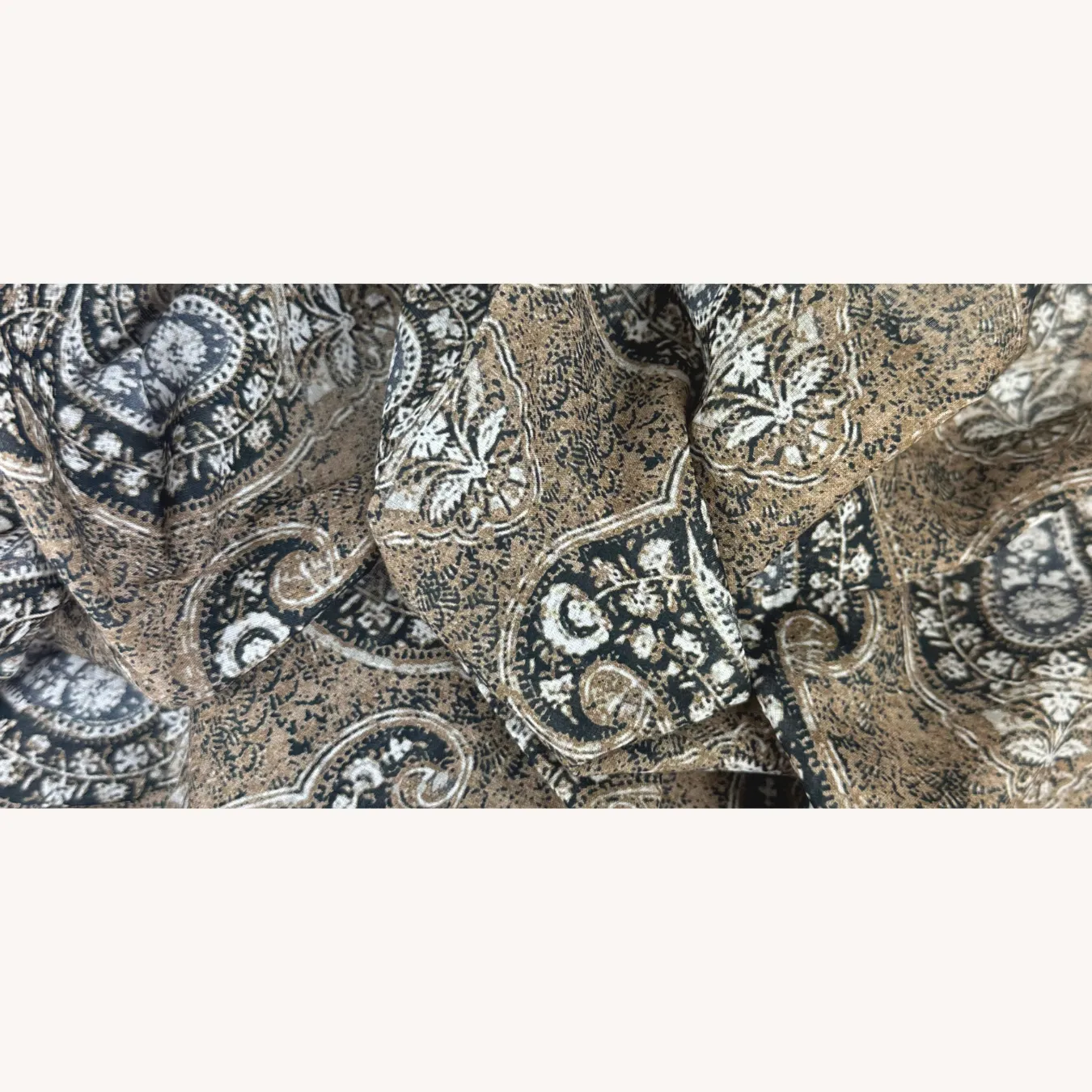 Beige Cotton Bandana