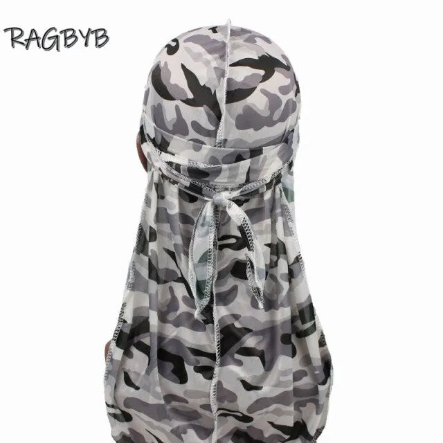 Camo Print Silk Durag