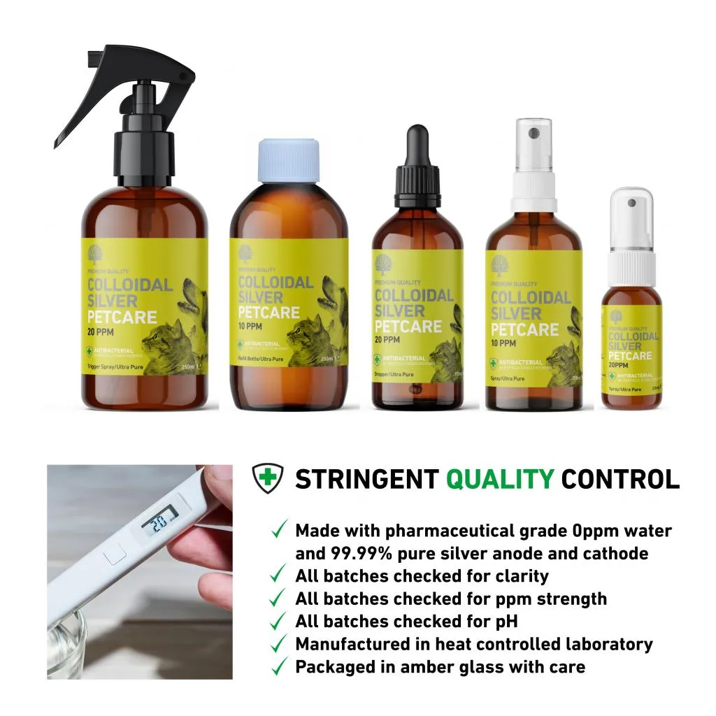 COLLOIDAL SILVER PETCARE 20PPM Pocket Spray