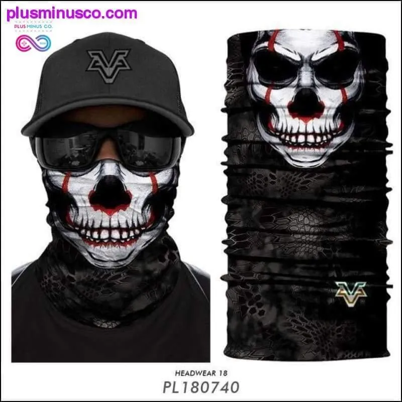 Color Sugar Skull Women Headband Magic Scarf Cycling Hiking
