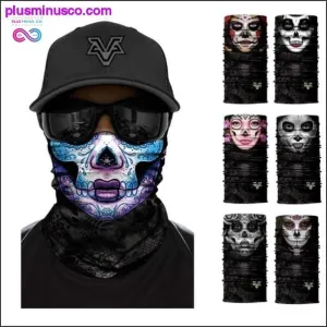 Color Sugar Skull Women Headband Magic Scarf Cycling Hiking