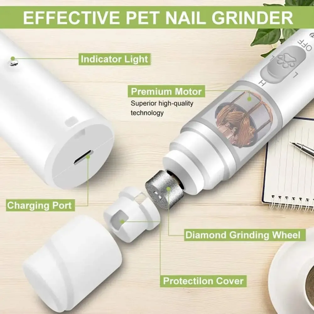 Electric Usb Rechargeable Low Noise Painless Dog Grooming Trimming Clippers for Small Medium Large Dog