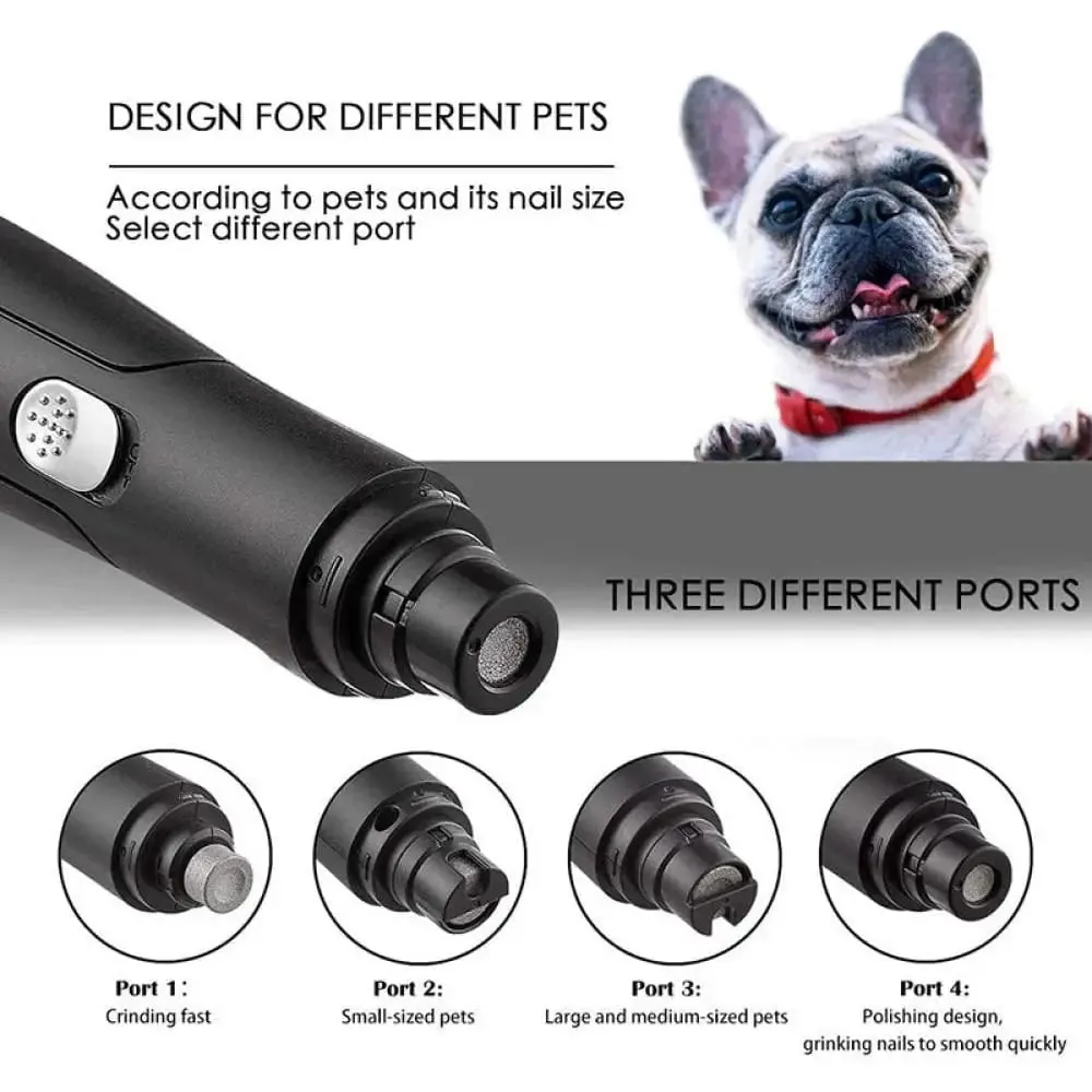 Electric Usb Rechargeable Safe no Noise Painless Dog Nail Trimmer for Small, Large Dog