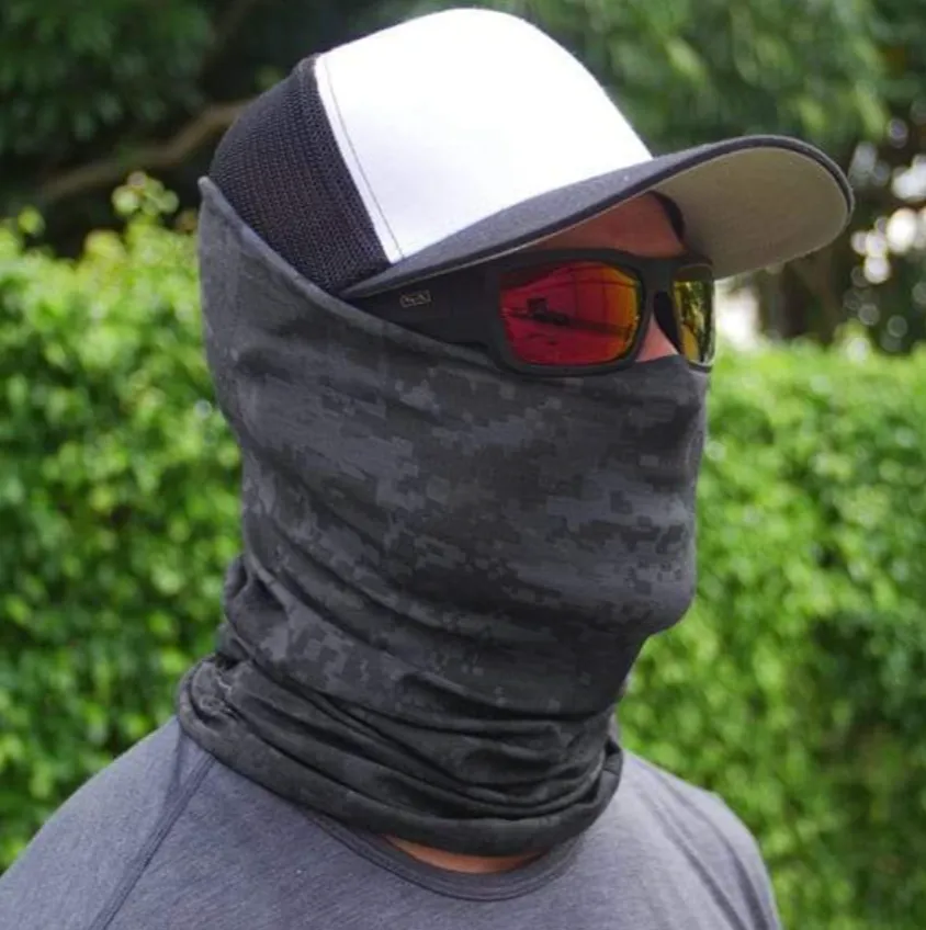 Face Shield Bandana  Blackout Digi Camo