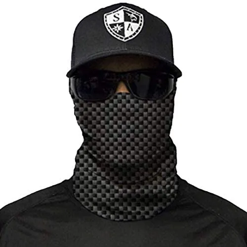 Face Shield Bandana  Carbon Fibre
