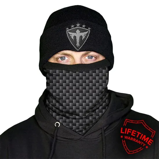 Face Shield Bandana  Carbon Fibre