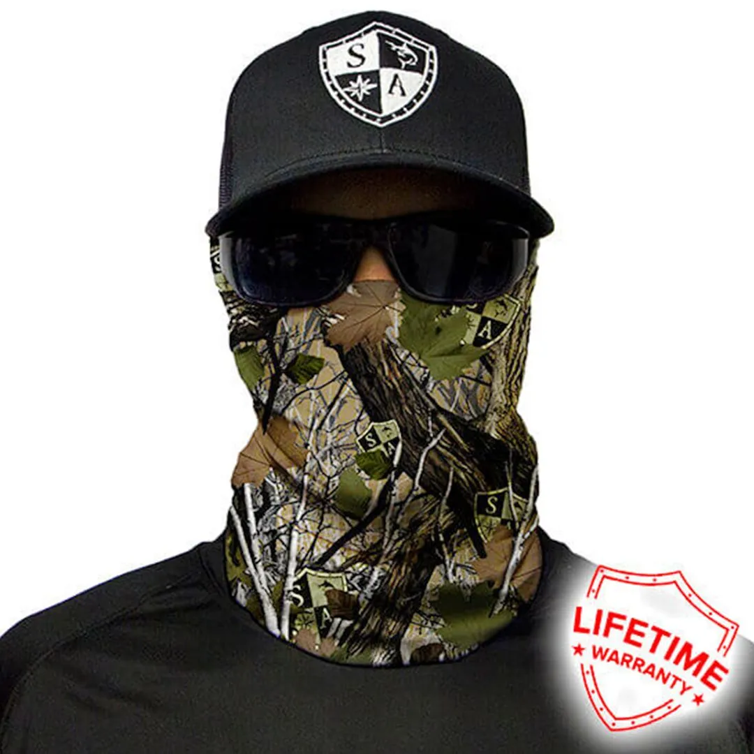 Face Shield Bandana   Forest Camo Dreggs