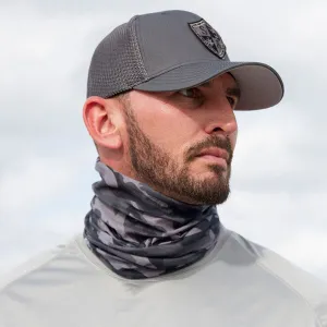 Face Shield Bandana   Grey Military Camo
