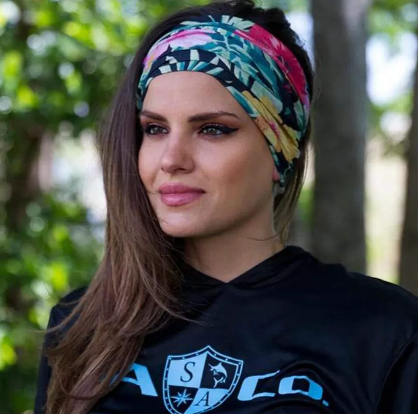 Face Shield Bandana  Hawaiian Floral
