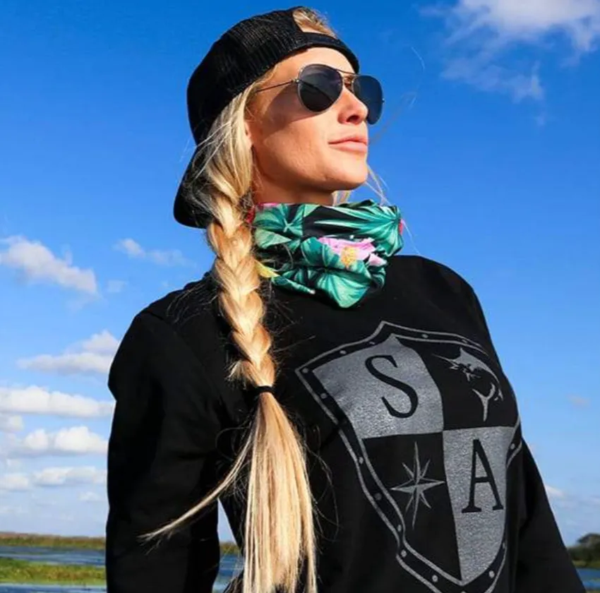 Face Shield Bandana  Hawaiian Floral