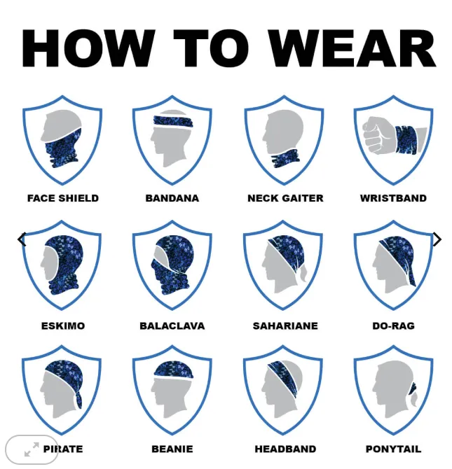 Face Shield Bandana  Jack-O/ Two Sided