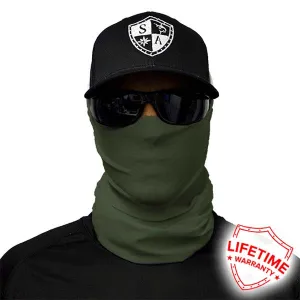 Face Shield Bandana  Solid Tactical OD Green