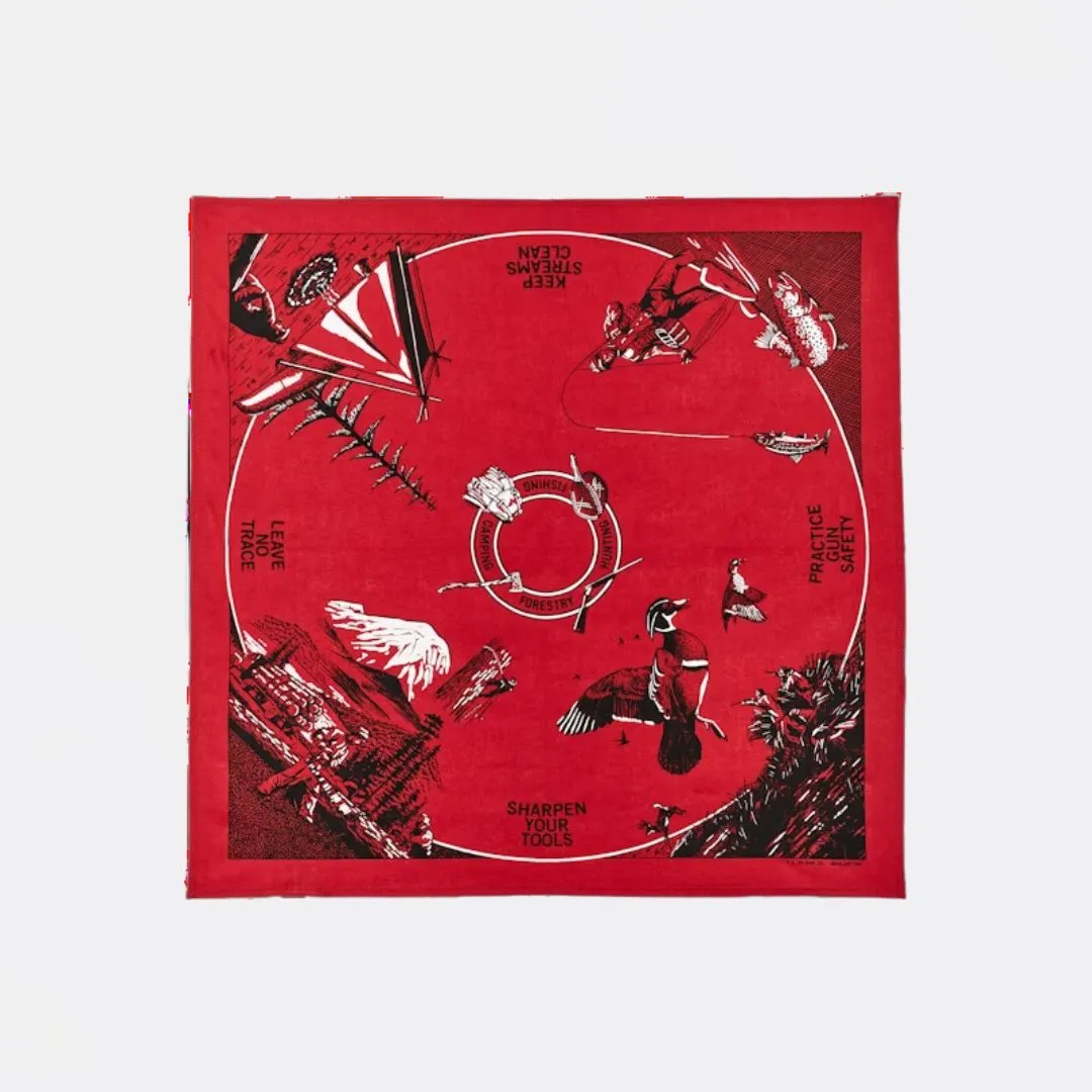 Great Outdoors Bandana (Red   Outdoorsman)