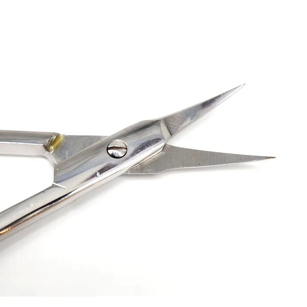 Hardenburg Precision Superfine Eyebrow or Cuticle scissors - Curved Jaw - 9cm