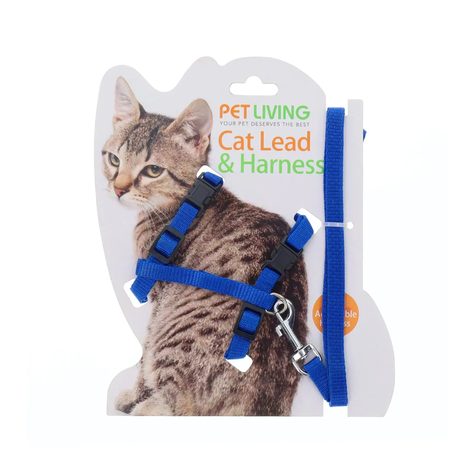 Pet Living Cat Lead and Harness Set - Assorted