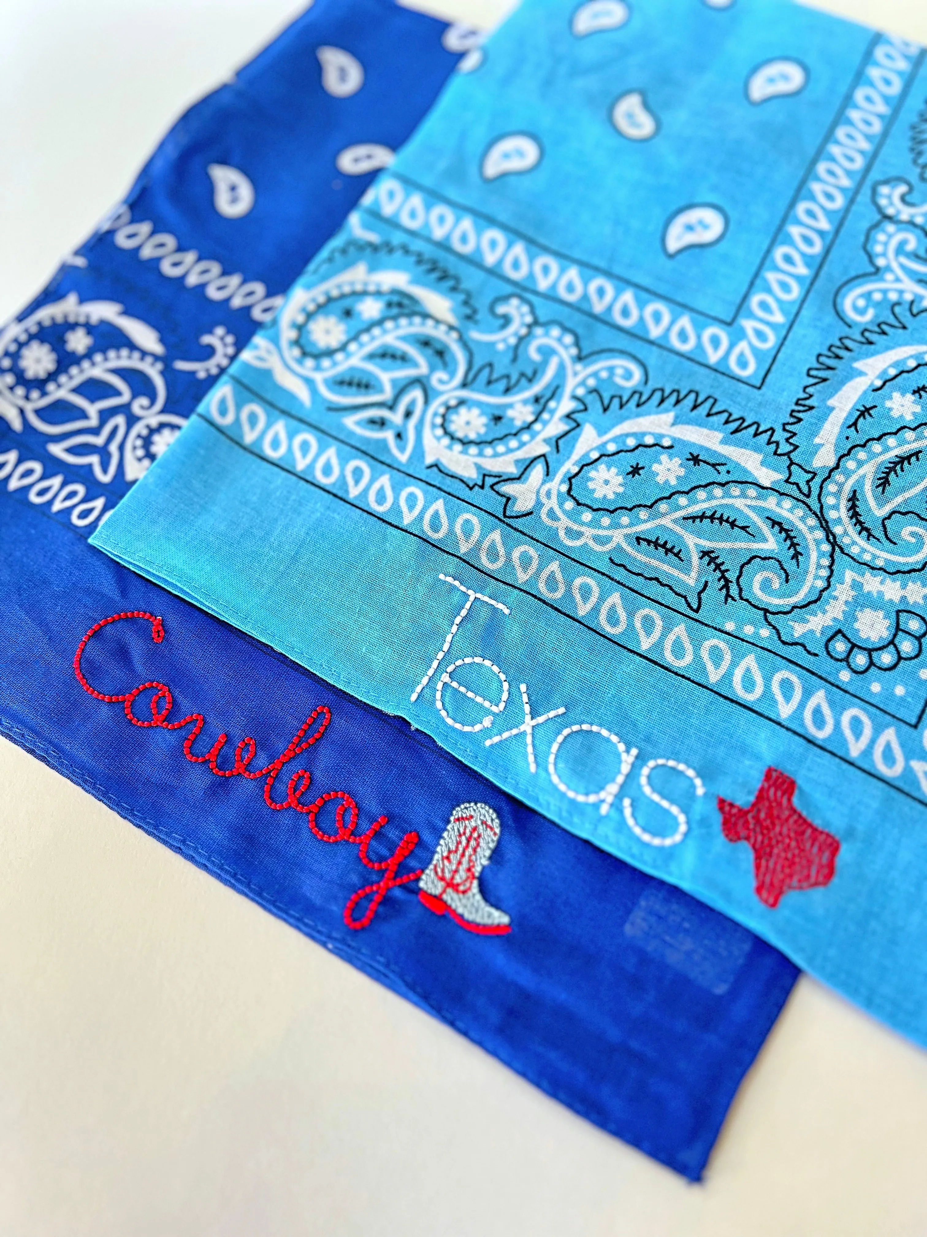Royal Blue Cowboy Boot Bandana