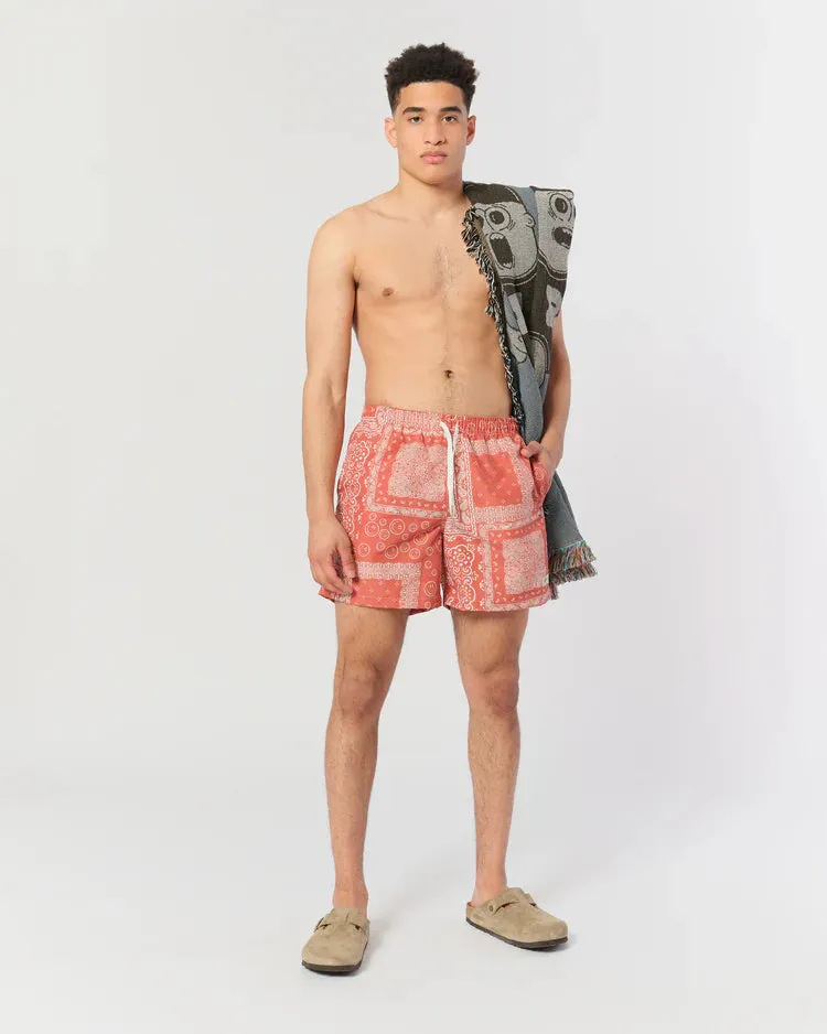 Swim Trunks (Terracotta Bandana)