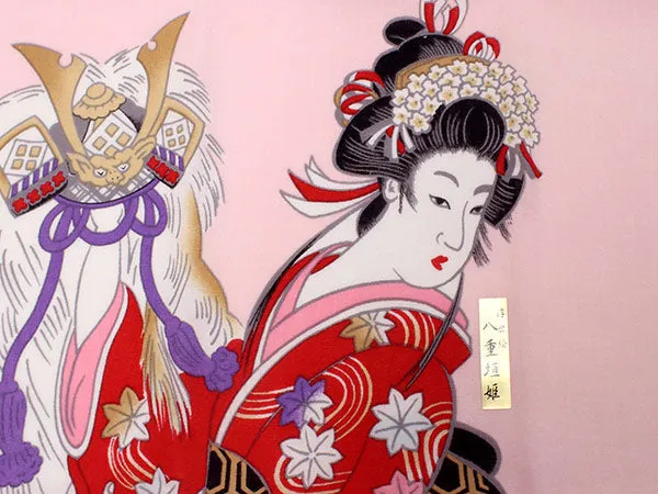 Tenugui, Japanese traditional towel / Cotton Cloth - Ukiyoe,Yaegaki hime