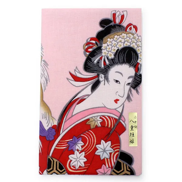 Tenugui, Japanese traditional towel / Cotton Cloth - Ukiyoe,Yaegaki hime