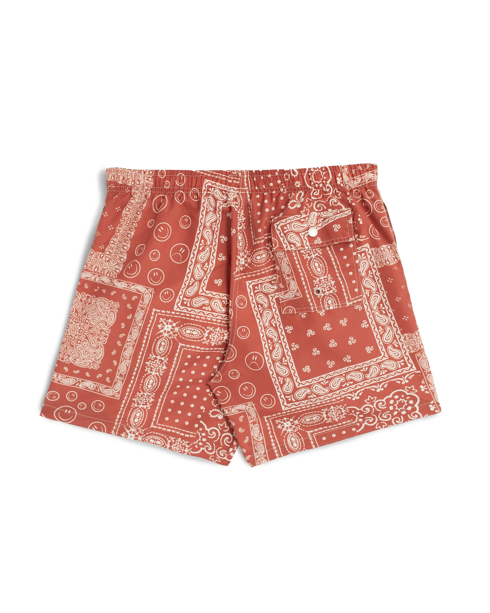 Terracotta Bandana Swim Trunk