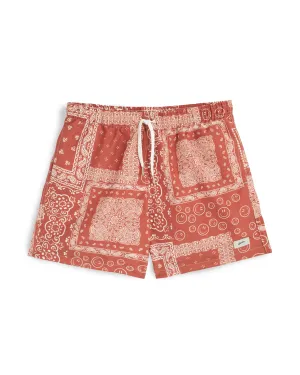 Terracotta Bandana Swim Trunk