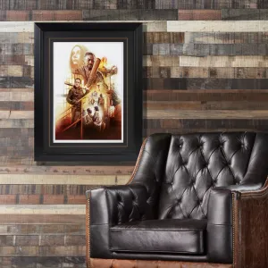 The Walking Dead Negan & Lucille “Here's Negan” Framed Watercolor Giclee by Brian Rood